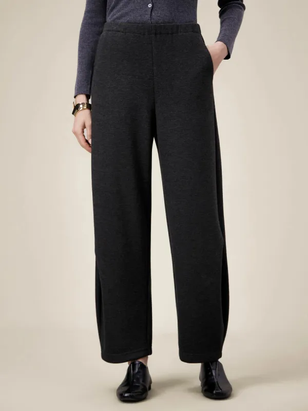 Amoretu Women's Wool Elastic Waist Wide-Leg Pants sold by Amoretu