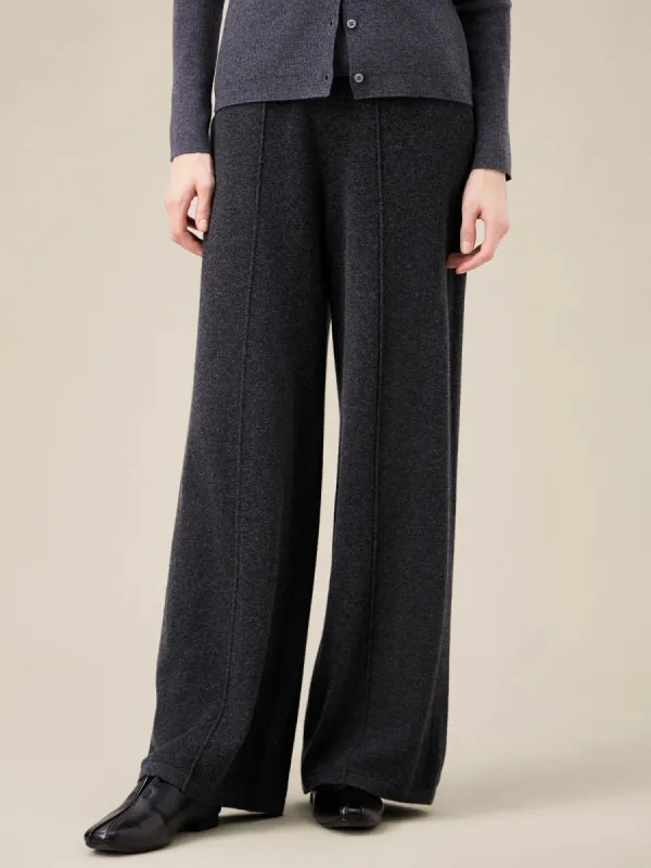 Amoretu Women's 100% Wool Elastic Waist Knit Pants sold by Amoretu