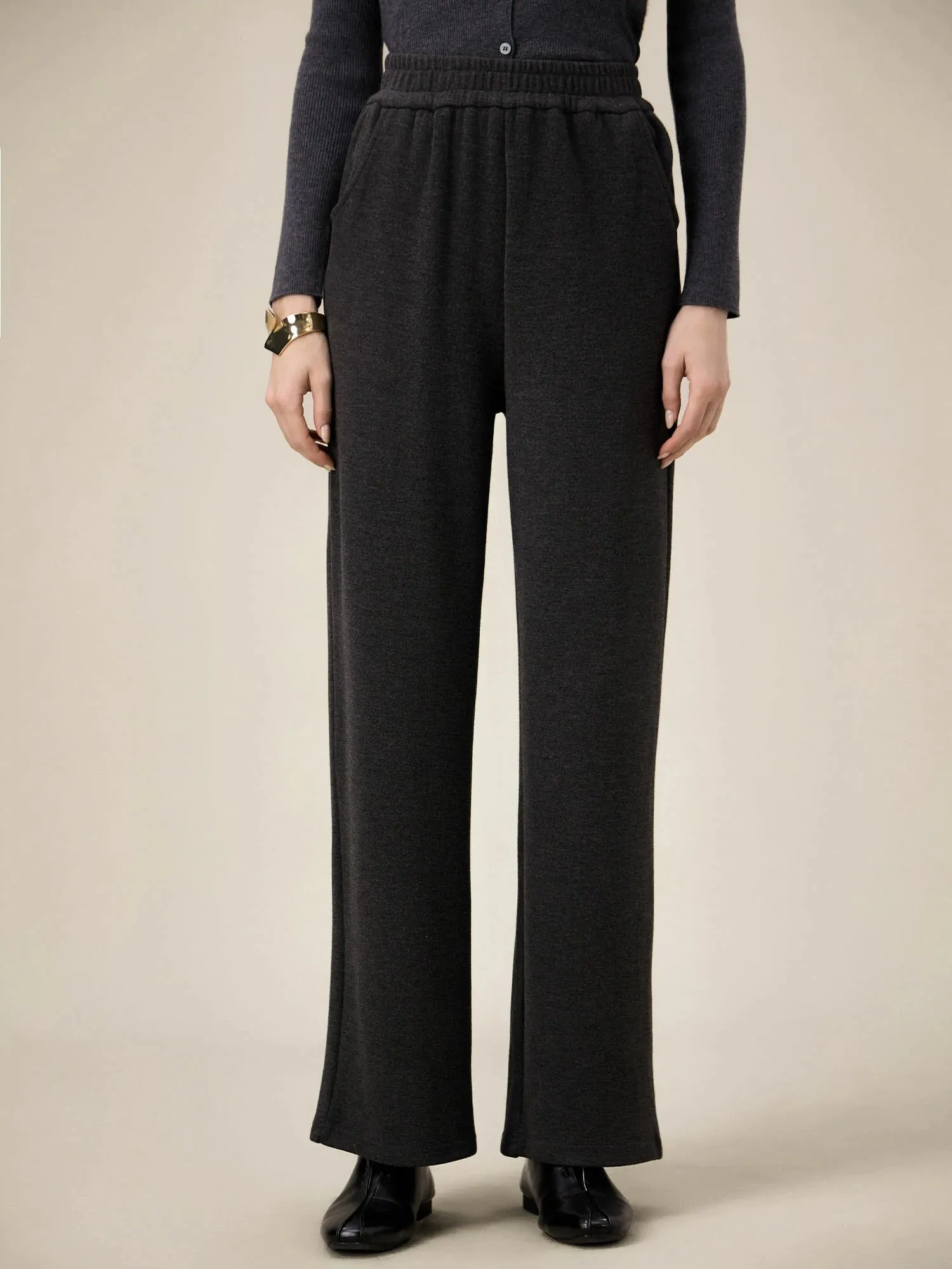 Amoretu Women's Elastic Waist Stretch Knit Pants sold by Amoretu