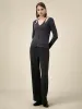 Amoretu Women's Elastic Waist Stretch Knit Pants sold by Amoretu