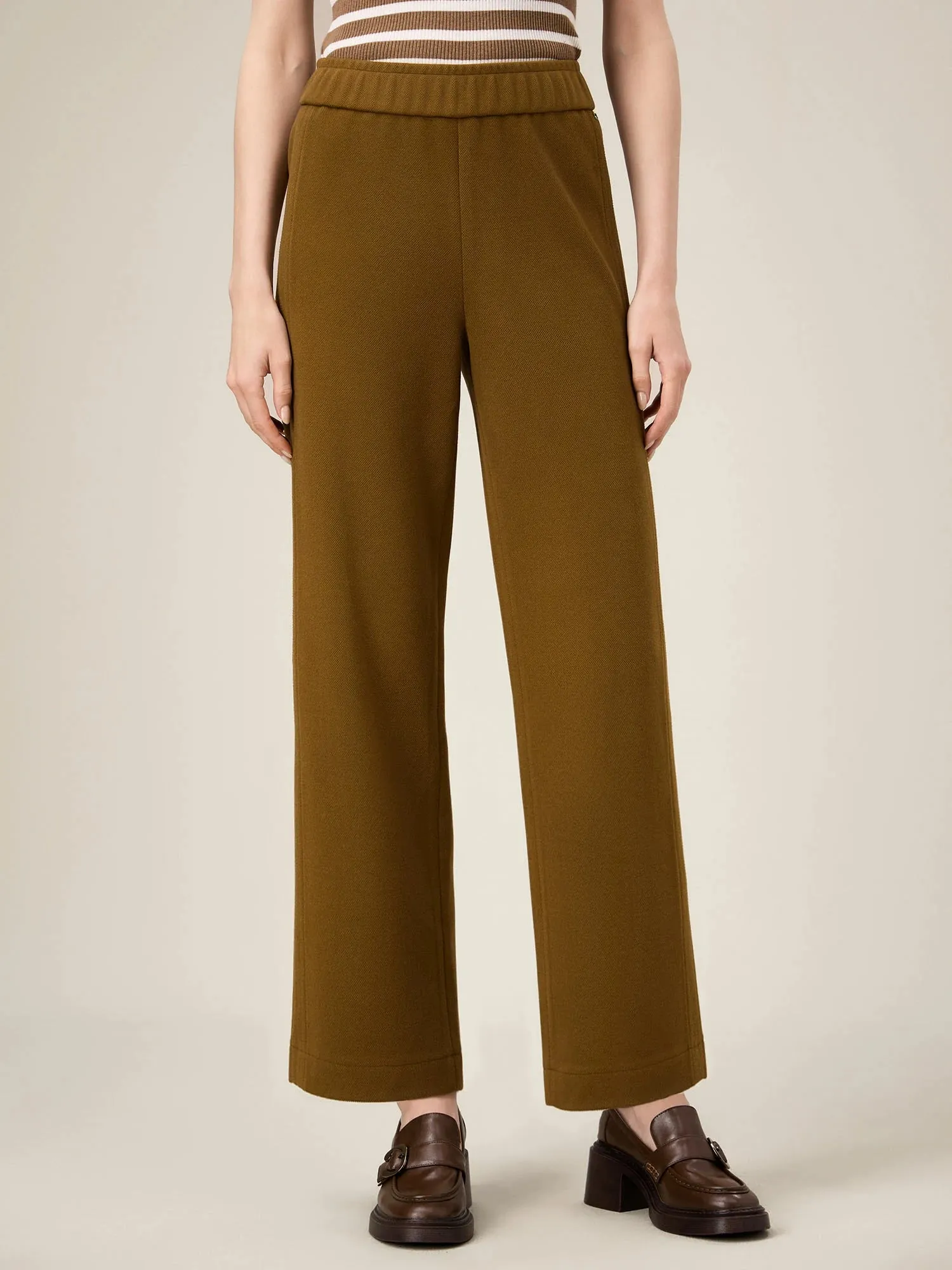 Amoretu Women's Pleated Waist Wide-Leg Pants sold by Amoretu