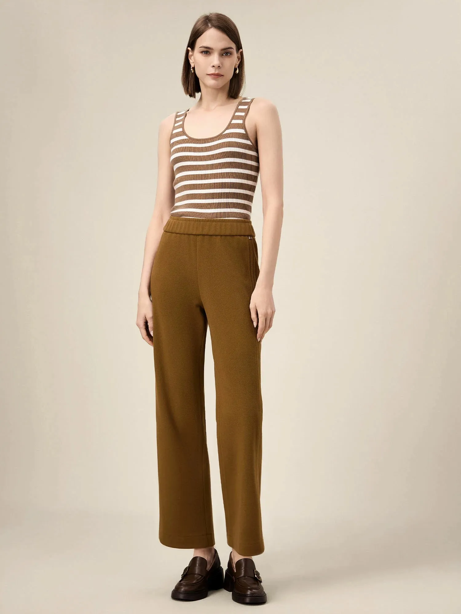 Amoretu Women's Pleated Waist Wide-Leg Pants sold by Amoretu product image thumbnail 2