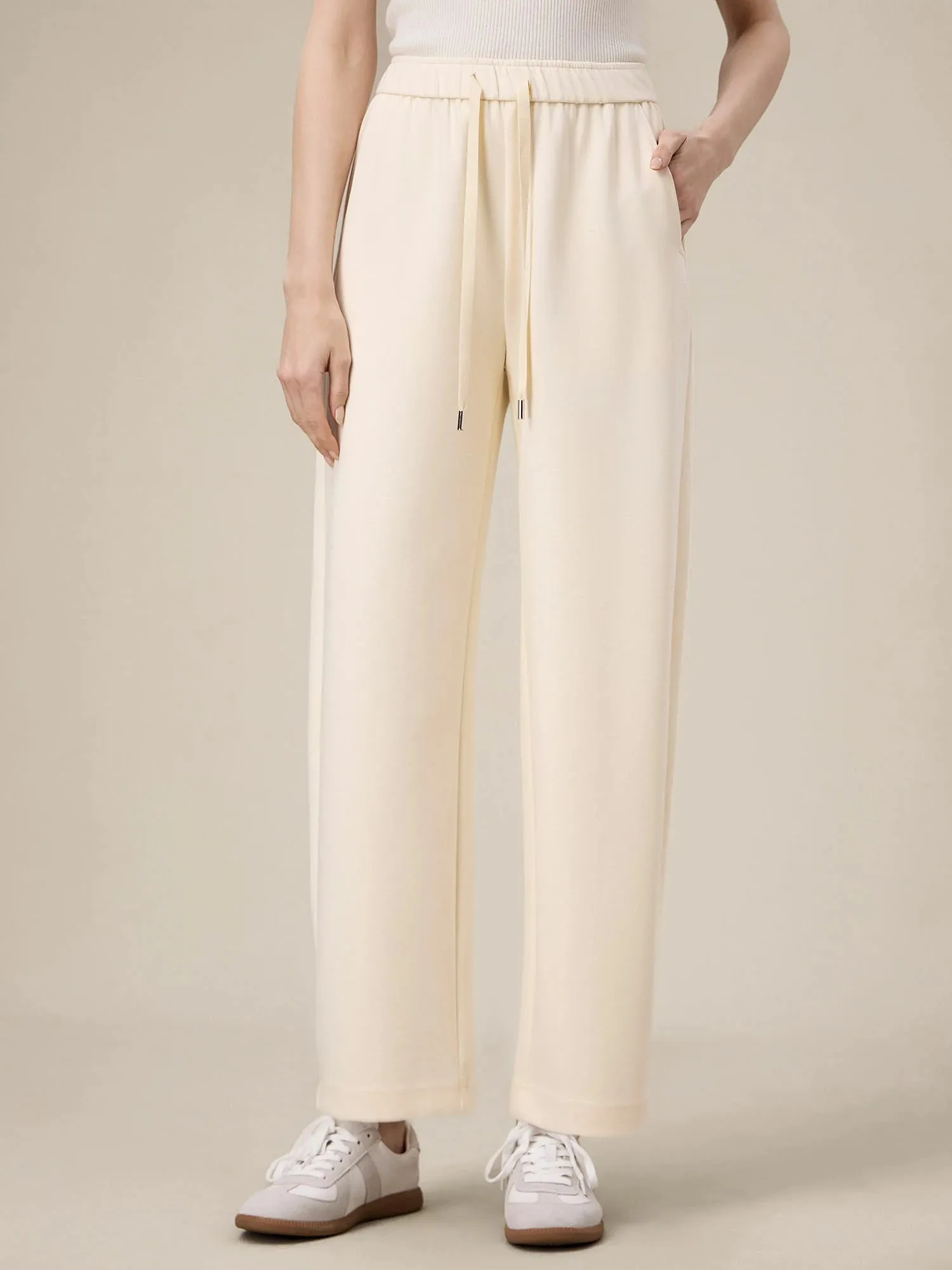 Amoretu Women's Cotton Elastic Waist Drawstring Loose Pants sold by Amoretu