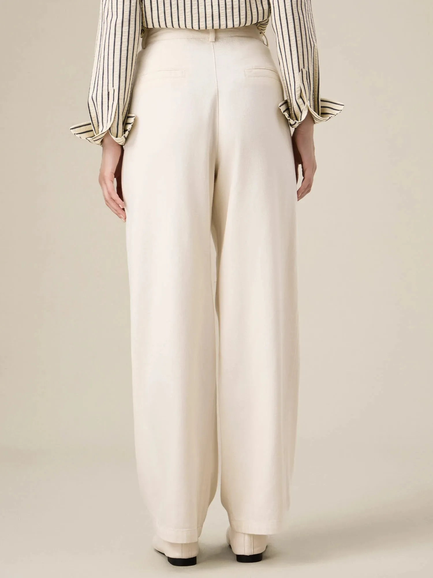 Amoretu Lyocell & Cotton Loose Straight Pants sold by Amoretu product image thumbnail 4