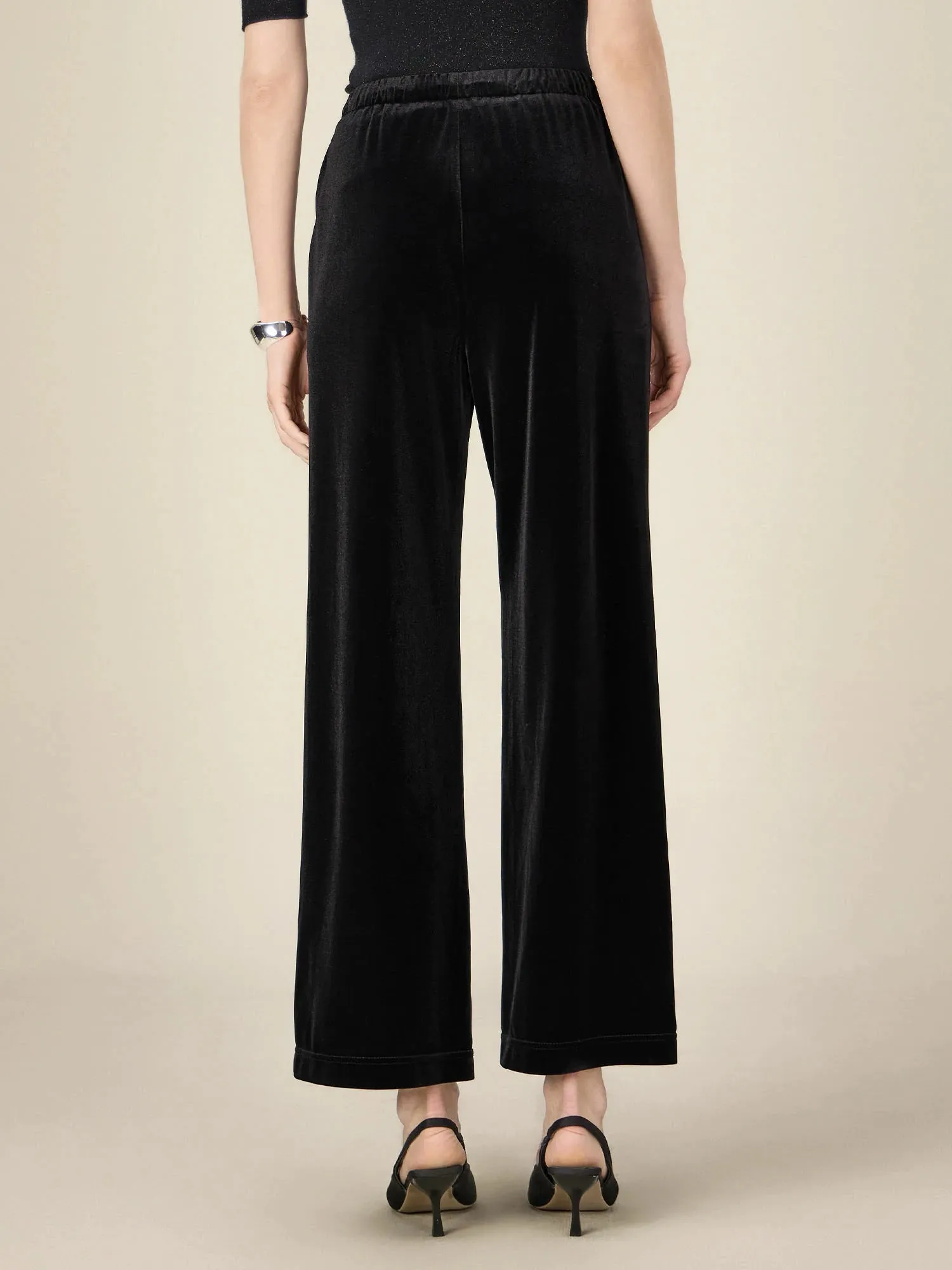 Amoretu Women's Velvet Elastic Waist Drawstring Pants sold by Amoretu product image thumbnail 4