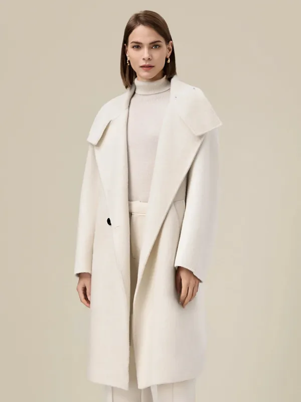 Amoretu Women's 60% Wool Lapel Double Breasted Coat sold by Amoretu