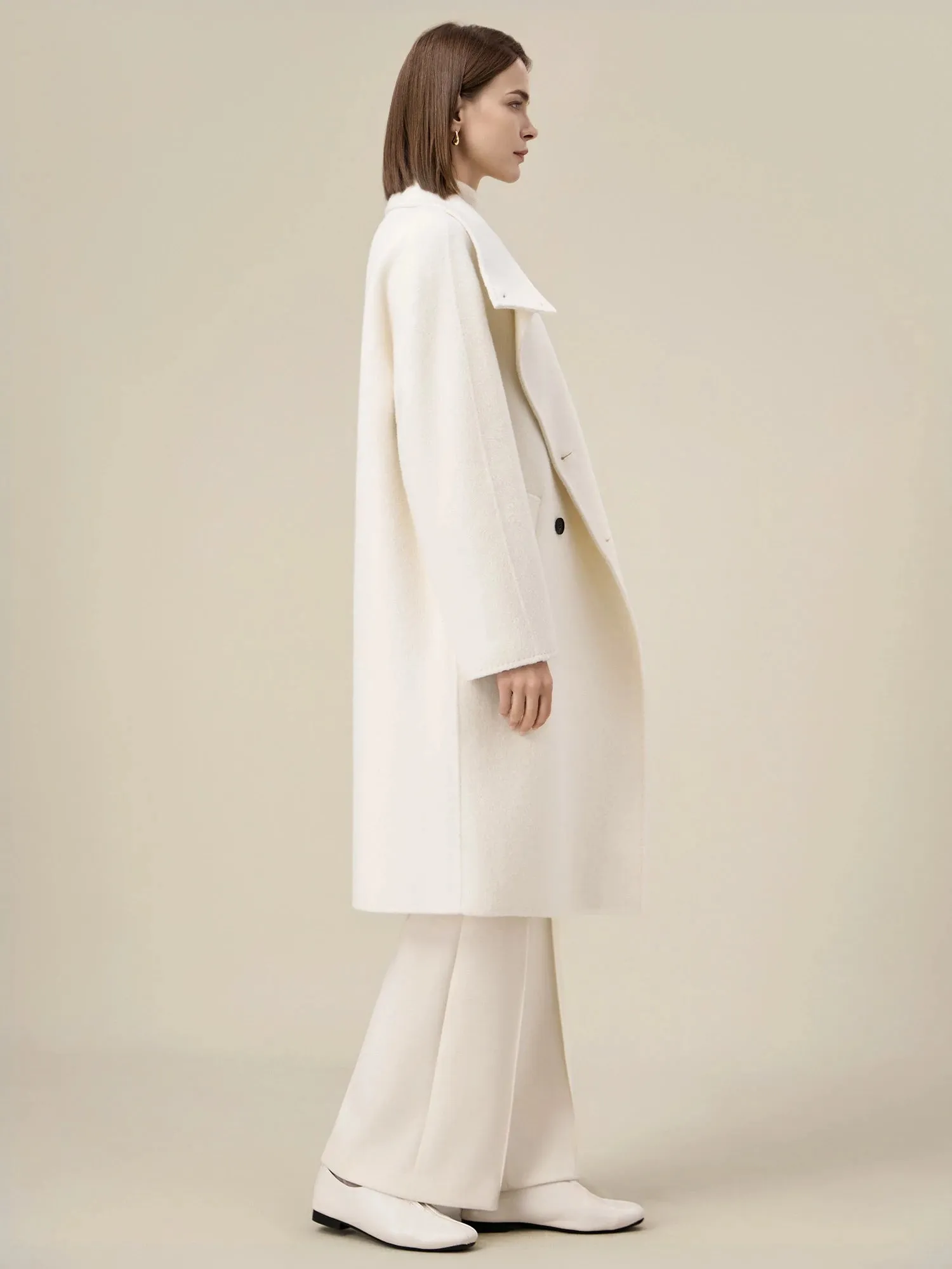 Amoretu Women's 60% Wool Lapel Double Breasted Coat sold by Amoretu product image thumbnail 5