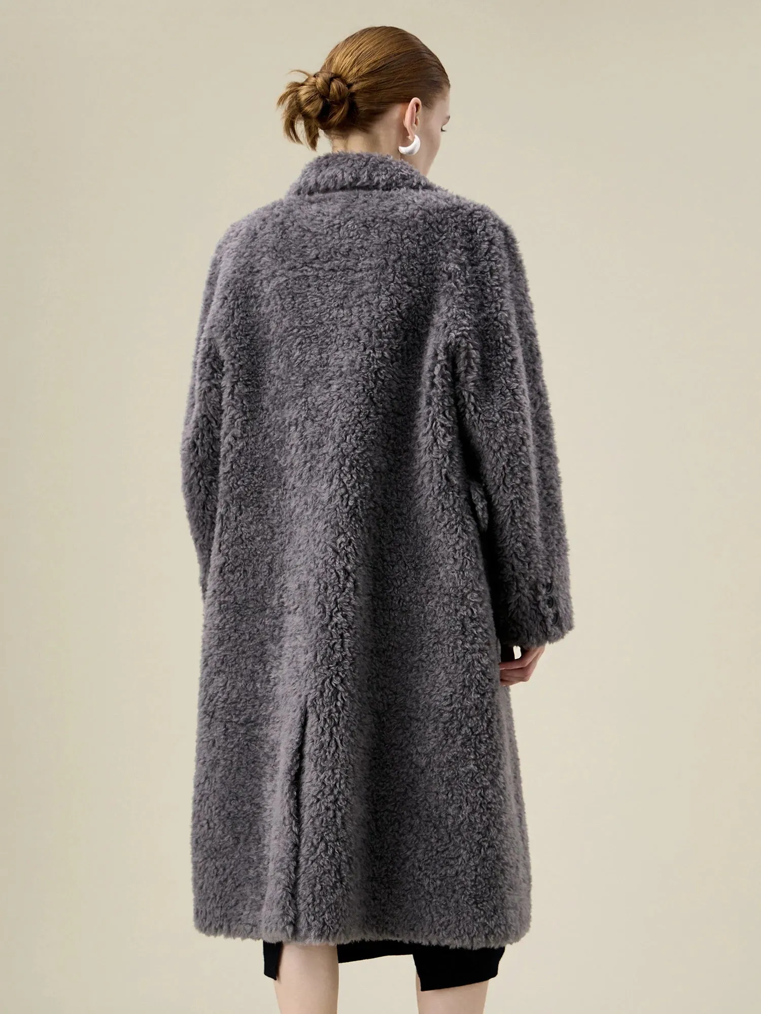 Amoretu Women's 100% Wool Notch Lapel Double-Breasted Coat sold by Amoretu product image thumbnail 3