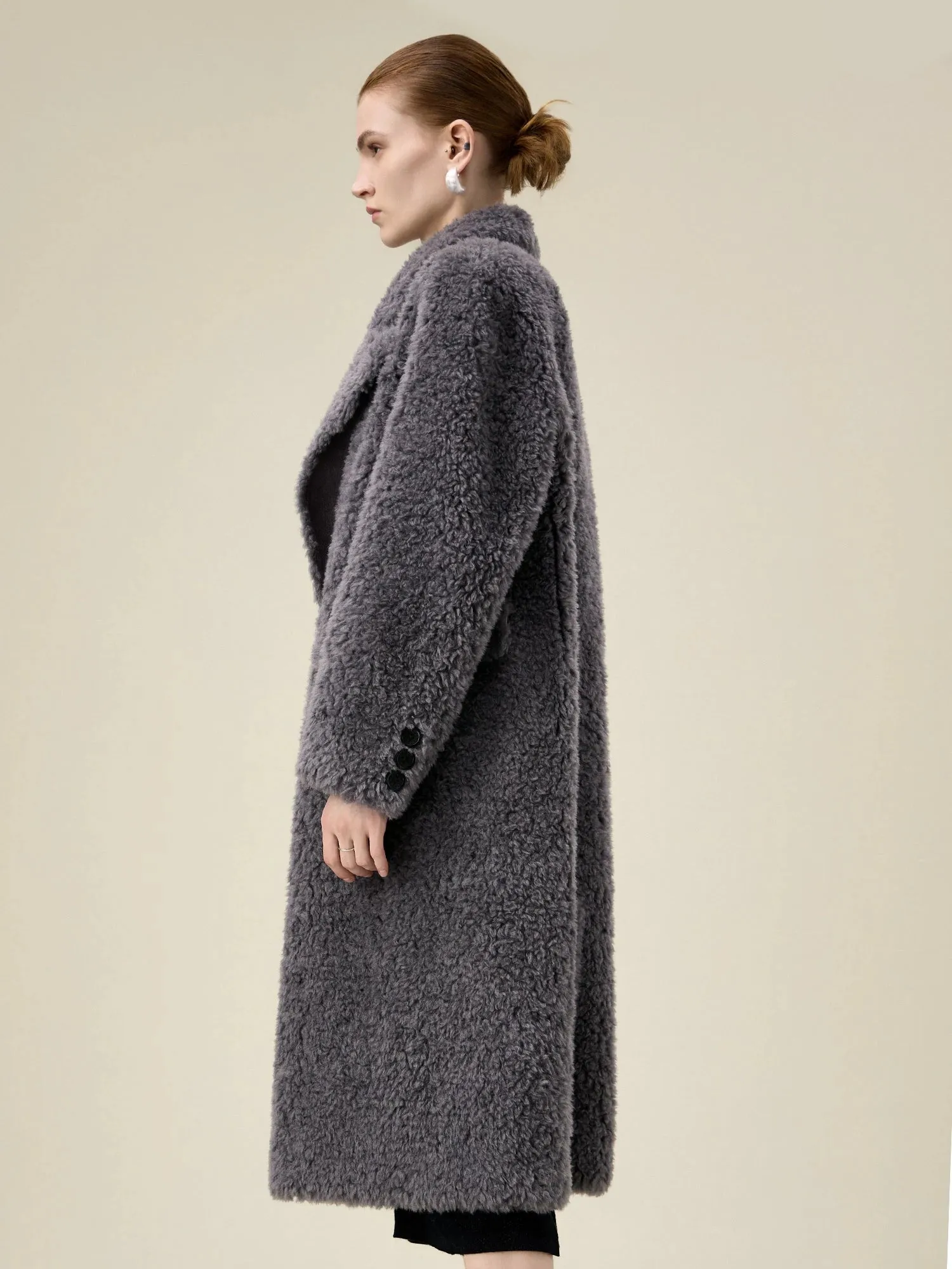 Amoretu Women's 100% Wool Notch Lapel Double-Breasted Coat sold by Amoretu product image thumbnail 4