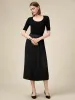 Amoretu Women's Elastic Waist Silver Yarn Pleated Skirt sold by Amoretu