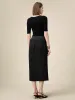 Amoretu Women's Elastic Waist Silver Yarn Pleated Skirt sold by Amoretu