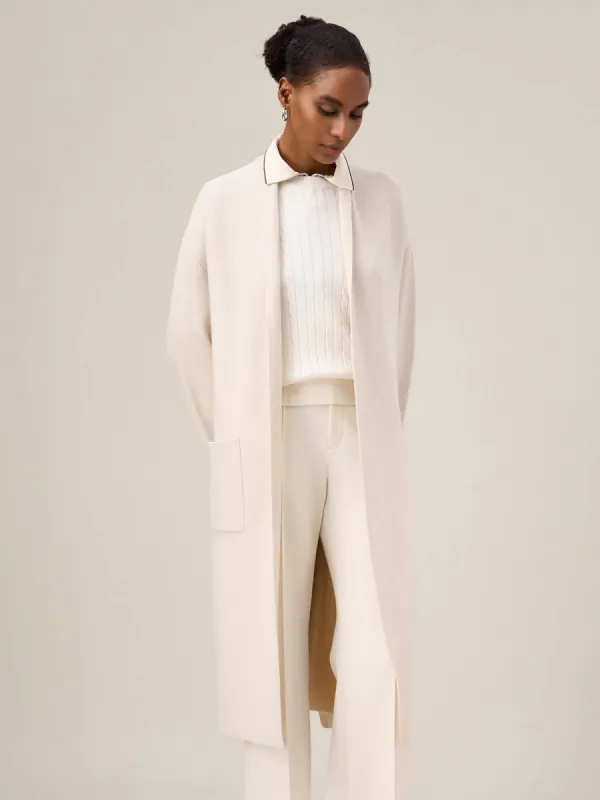 Amoretu Women's 100% Wool Knitted Long Cardigan sold by Amoretu