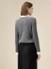 Amoretu Women's 100% Wool Lapel Cable Knit Sweater sold by Amoretu