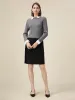 Amoretu Women's 100% Wool Lapel Cable Knit Sweater sold by Amoretu