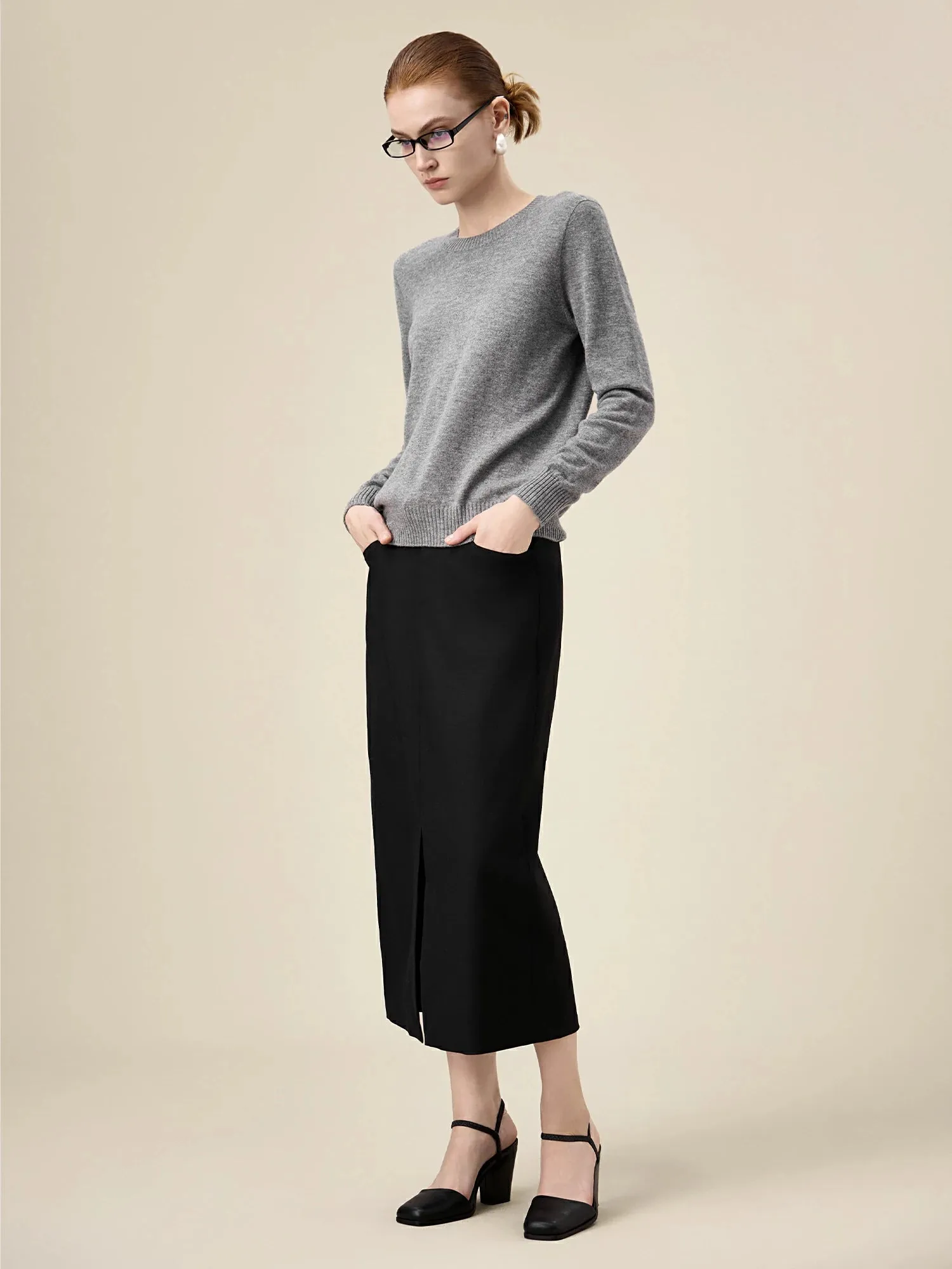 Amoretu Women's 100% Wool Long Sleeve Knitted Sweater sold by Amoretu product image thumbnail 2