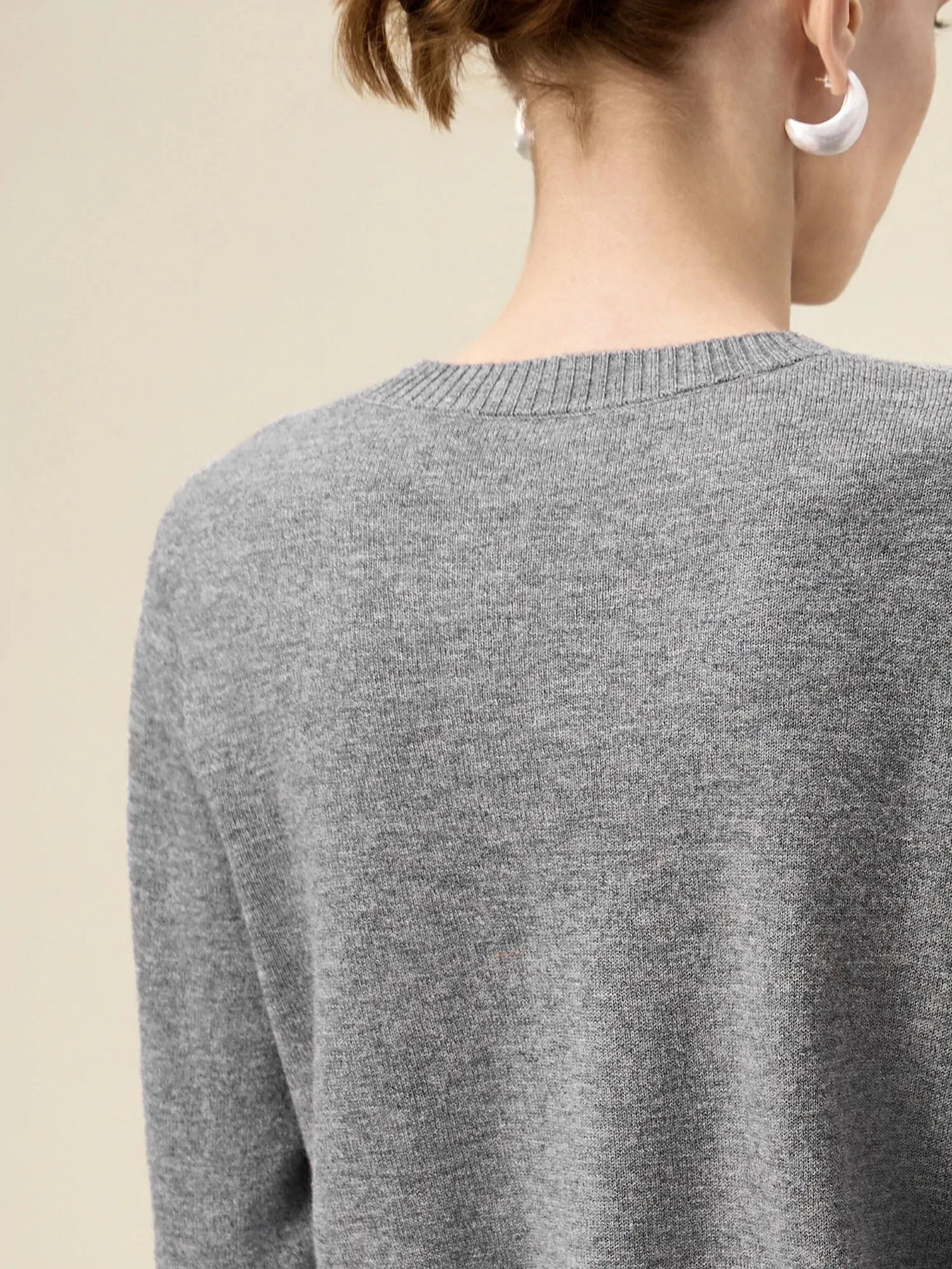 Amoretu Women's 100% Wool Long Sleeve Knitted Sweater sold by Amoretu product image thumbnail 4