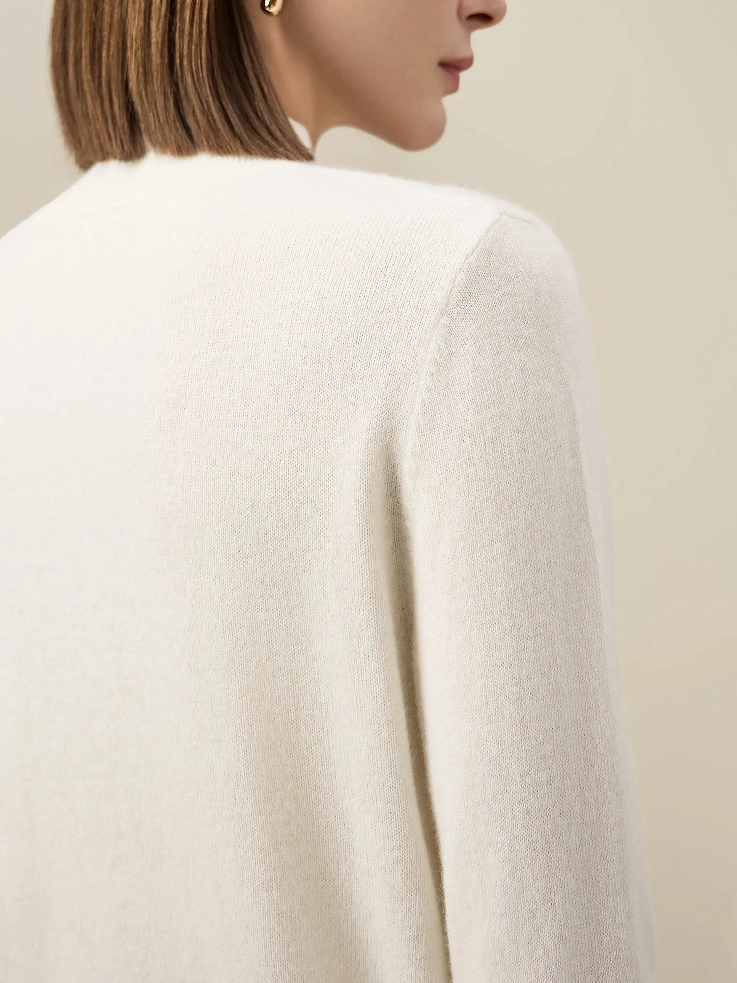 (FINAL SALE)Women's 90% Wool Long Sleeve Knit Sweater sold by Amoretu product image thumbnail 5