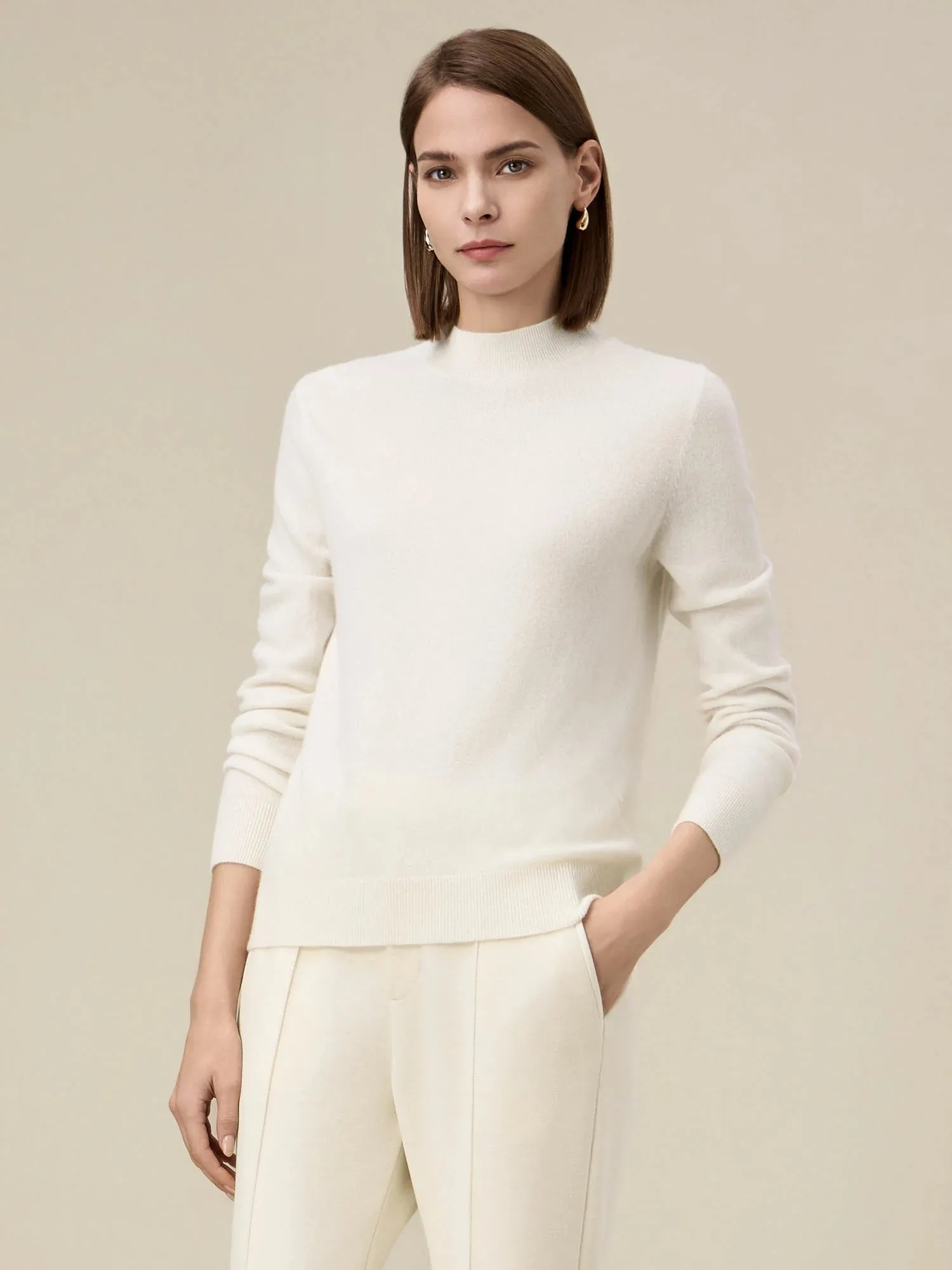 (FINAL SALE)Women's 90% Wool Long Sleeve Knit Sweater sold by Amoretu