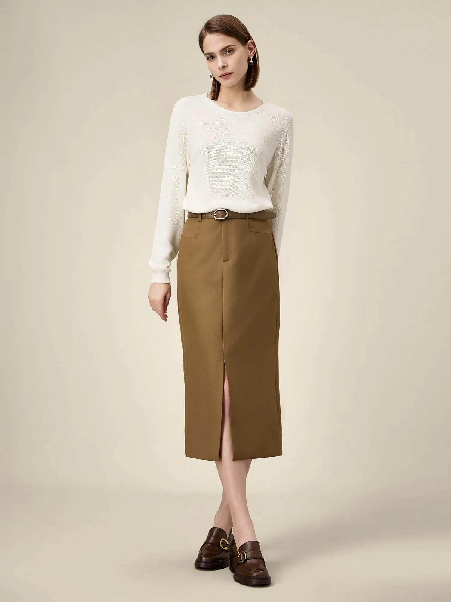 Amoretu Women's 100% Lyocell Jacquard Knit Sweater sold by Amoretu product image thumbnail 2