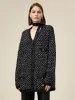 Amoretu Wool Gold Silver Yarn Cardigan Wide-Leg Pants 2 Piece Set sold by Amoretu