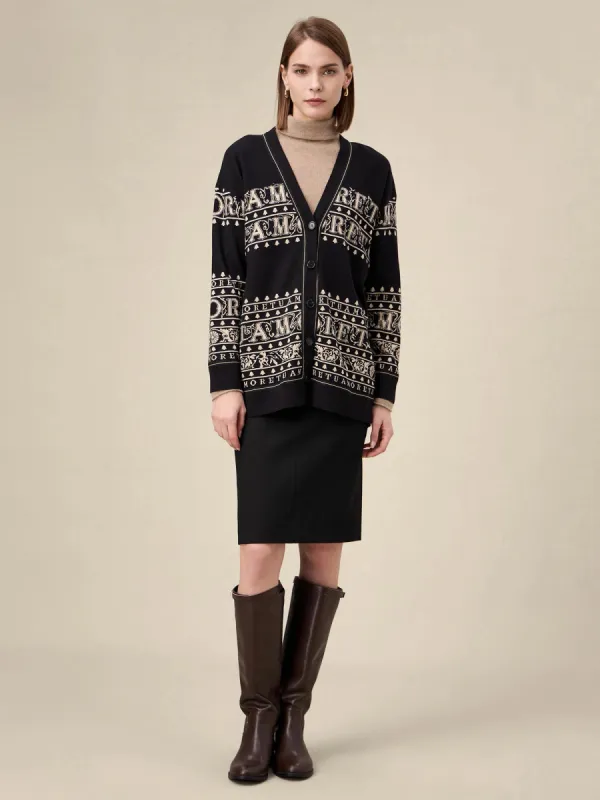 Amoretu 3PCS Brand Patterned Knit Cardigan Sets sold by Amoretu