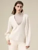 Amoretu 100% Wool Sweater Lyocell Straight Pants 2 Piece Set sold by Amoretu