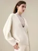 Amoretu 100% Wool Sweater Lyocell Straight Pants 2 Piece Set sold by Amoretu