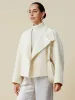 70.9% Wool Stand Collar Long Sleeve Wool Short Coat sold by Amoretu