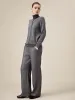 Amoretu Women's Wool Loose Straight Pants sold by Amoretu