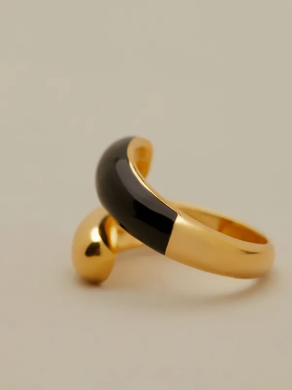 Amoretu 18k Gold Adjustable Simple Stackable Band Rings sold by Amoretu