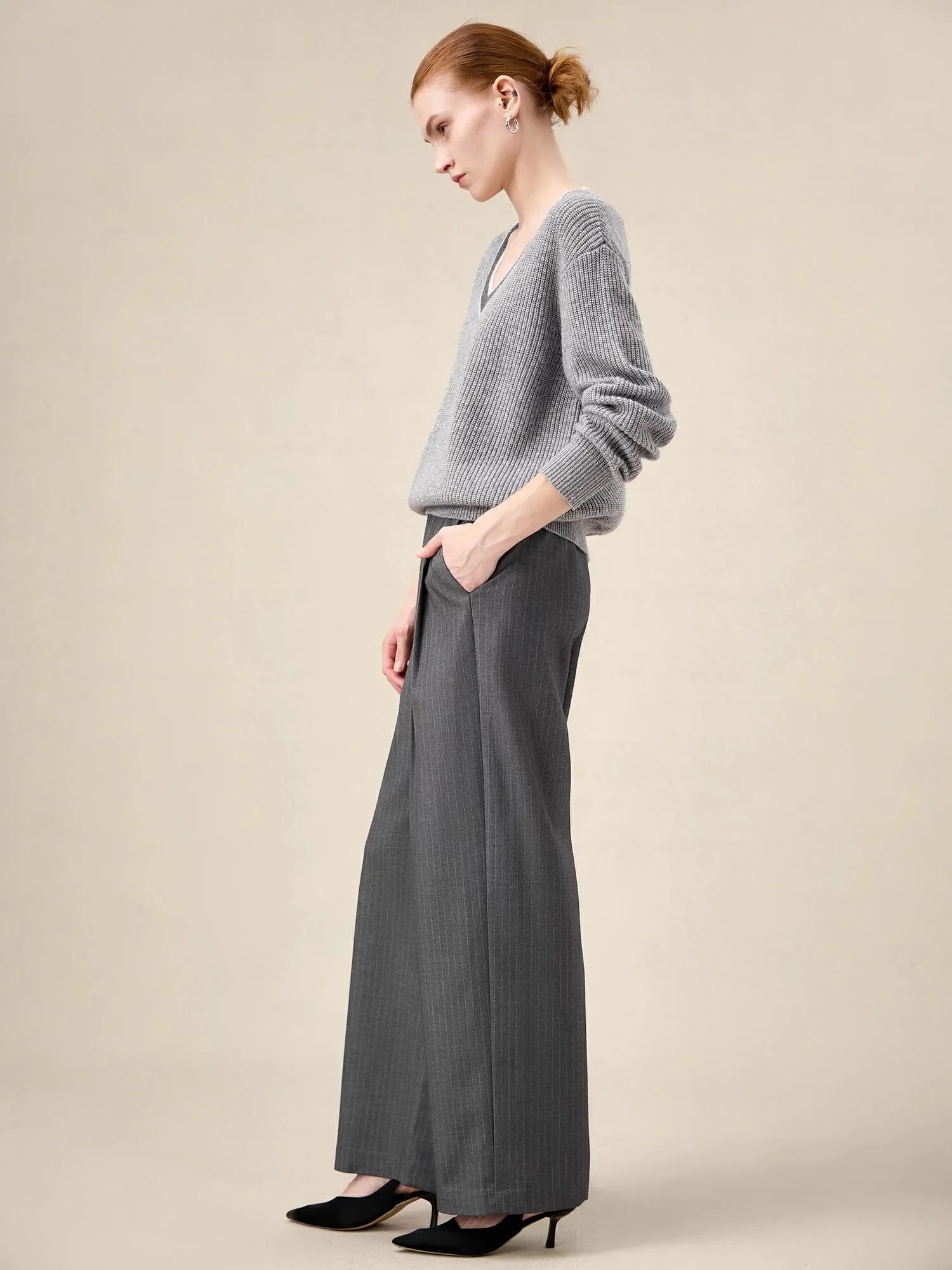 Amoretu Women's Waist Colorblock Straight-Leg Pants sold by Amoretu product image thumbnail 3