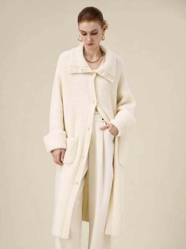 Amoretu Women's Wool Lapel Knitted Cardigan sold by Amoretu