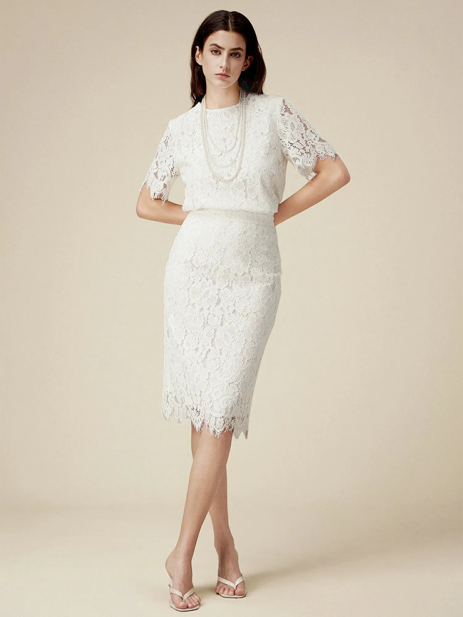 Amoretu Lace Charm Ensemble 2PCS Sets sold by Amoretu