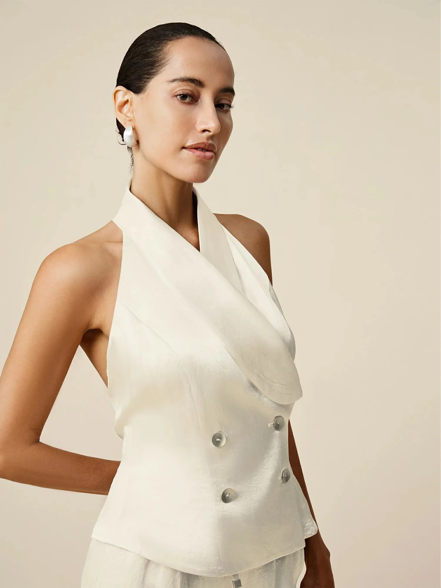 Amoretu 100% Acetate Backless Vest sold by Amoretu product image thumbnail 3