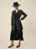 Amoretu Round Neck Long Sleeve Silver Metallic Lace Jacket sold by Amoretu