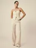 Amoretu Cotton & Linen Jacquard Tube Top Vest sold by Amoretu
