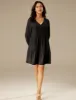 Long Sleeve Casual Tunic Loose Flowy Swing Shift Dress sold by Amoretu