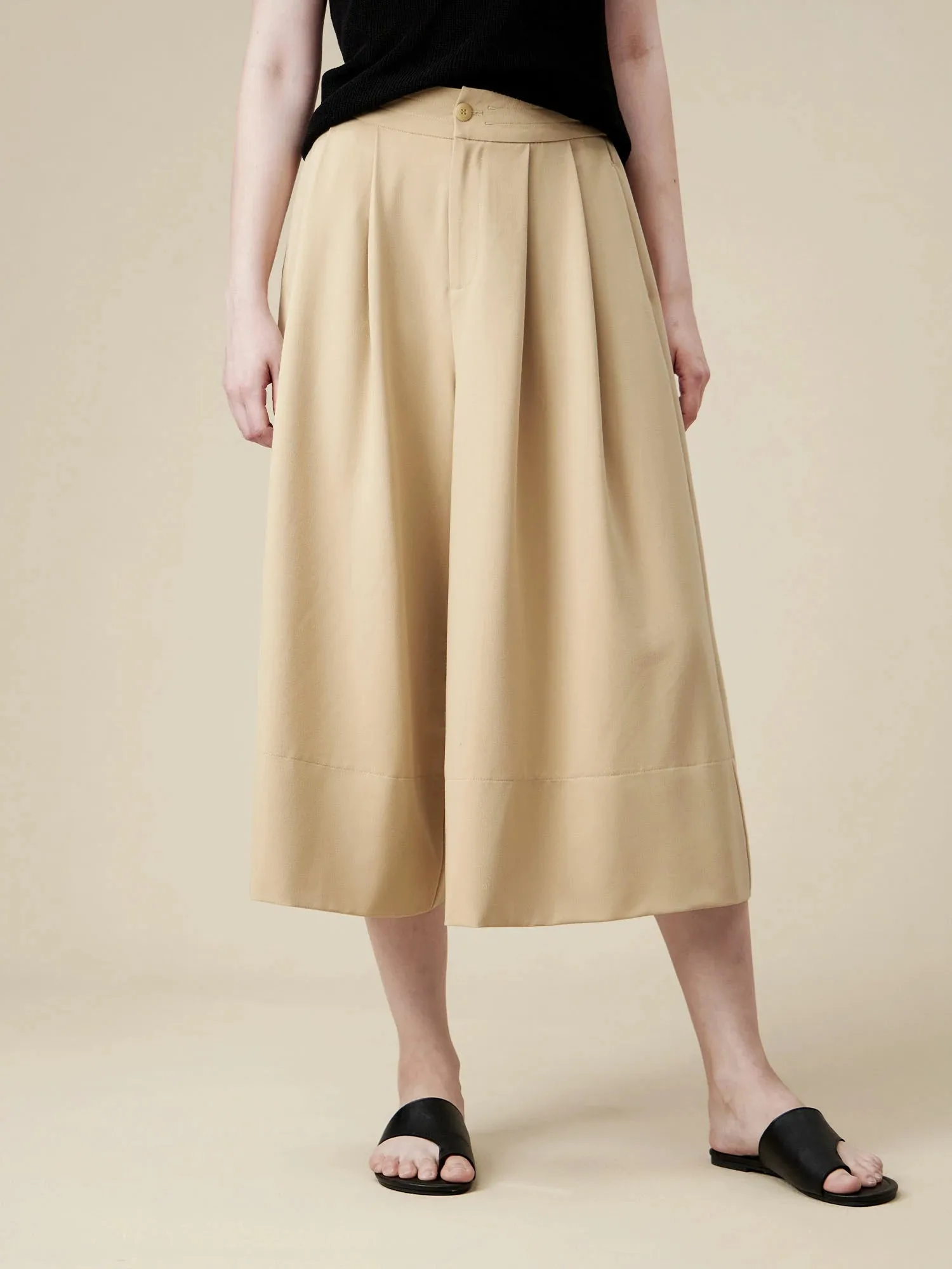 Amoretu Cotton&Lyocell Wide Leg Pants sold by Amoretu