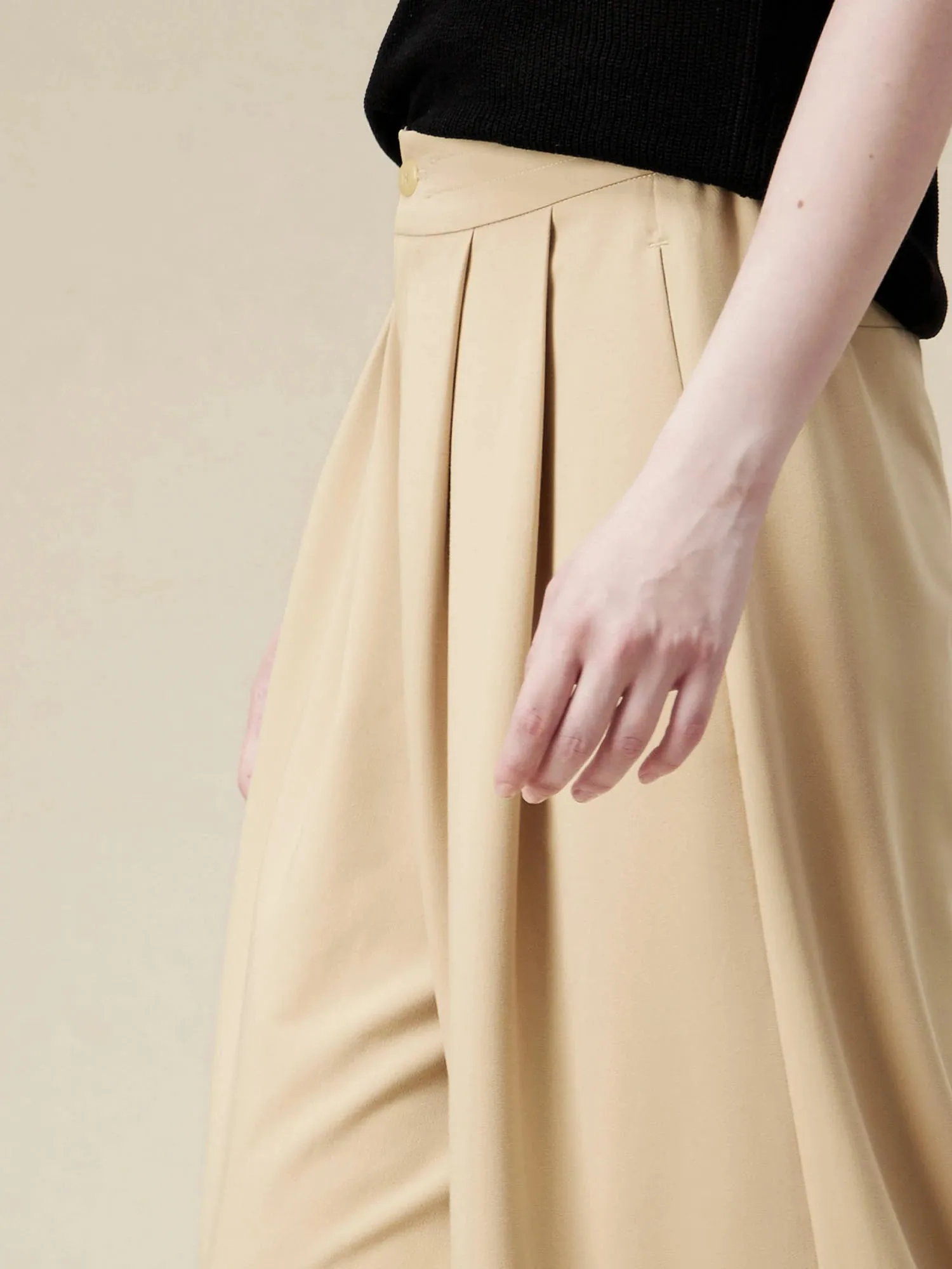 Amoretu Cotton&Lyocell Wide Leg Pants sold by Amoretu product image thumbnail 5