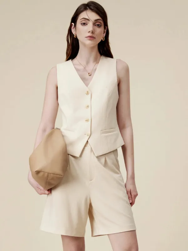 Amoretu Classic Stretch Suit Vest Waistcoat sold by Amoretu