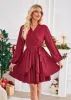 V Neck Short Wrap Dress sold by Amoretu