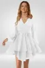 V Neck Short Wrap Dress sold by Amoretu