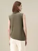 Amoretu Wool Sleeveless Turtleneck Knitted Sweater Tank Top sold by Amoretu