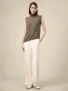 Amoretu Wool Sleeveless Turtleneck Knitted Sweater Tank Top sold by Amoretu