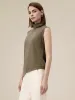 Amoretu Wool Sleeveless Turtleneck Knitted Sweater Tank Top sold by Amoretu