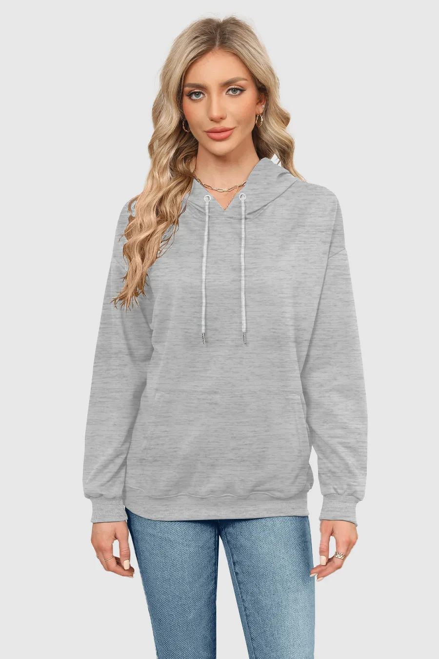 Long Sleeve Pullover With Pockets Hoodies Tops sold by Amoretu product image thumbnail 2