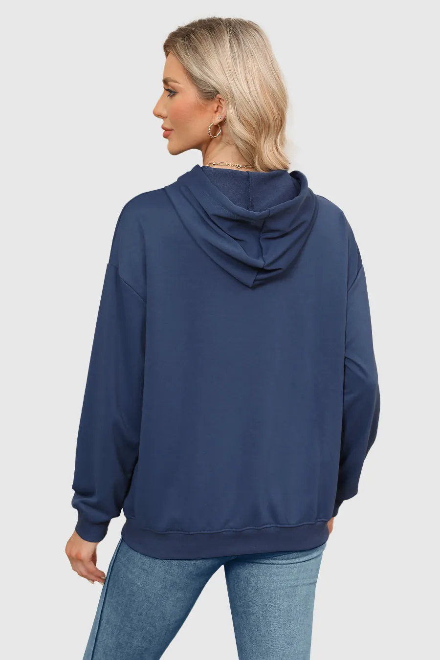 Long Sleeve Pullover With Pockets Hoodies Tops sold by Amoretu product image thumbnail 5