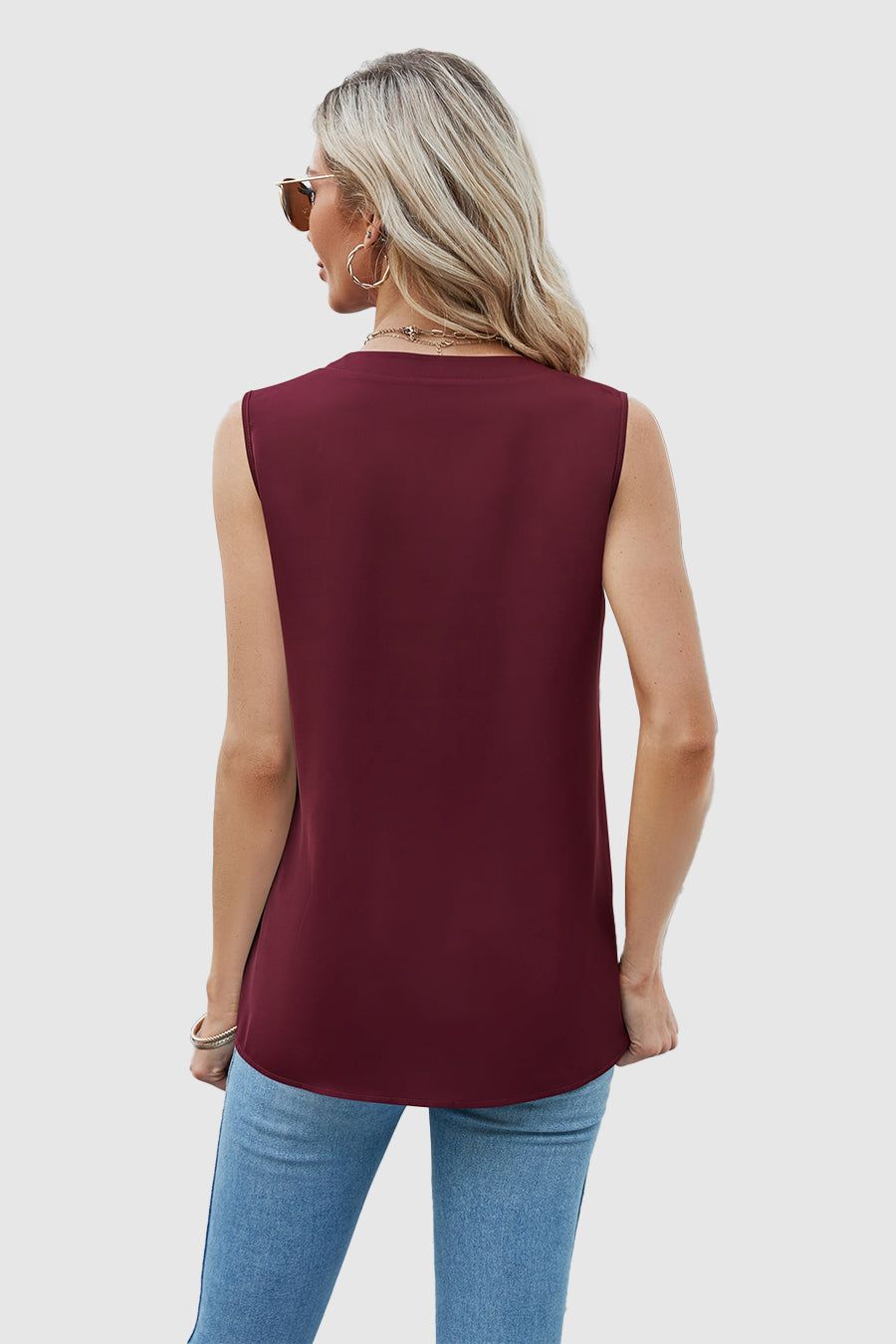 Basic Solid Color Tank top sold by Amoretu product image thumbnail 3