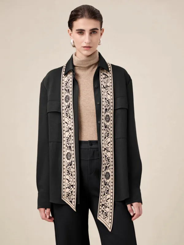 Amoretu Brand Patterned Knit Ribbon Shawl Tie sold by Amoretu