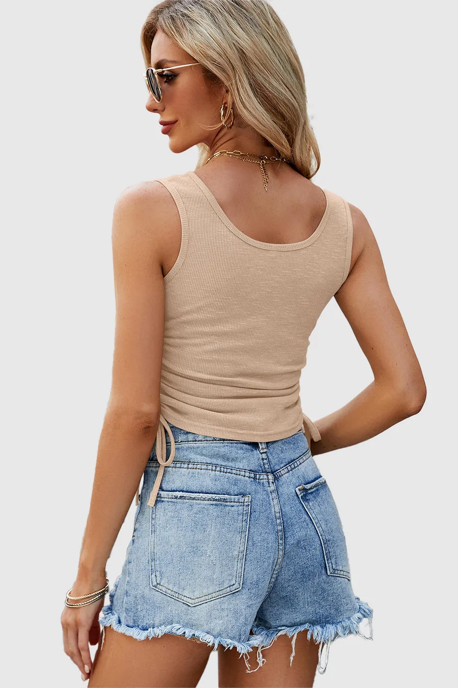 Scoop Neck Slim Tank top sold by Amoretu product image thumbnail 3